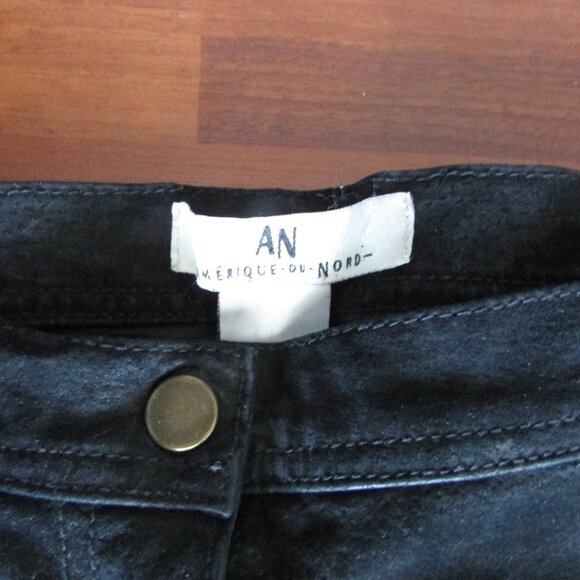 AMERIQUE du NORD Vintage Leather Suede Pants - Sz 10 - Picture 2 of 11